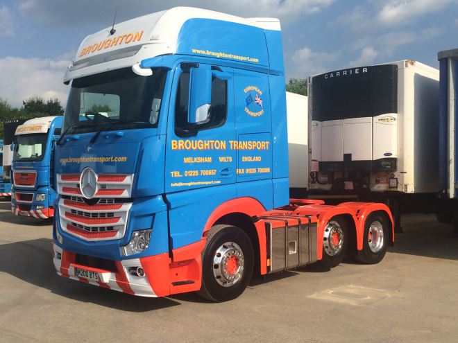heavy haulage trucks for logistics company, Broughton Transport
