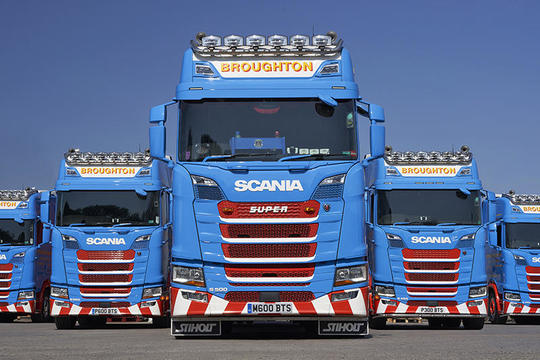 Broughton Transport haulage fleets